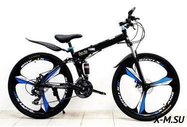 Велосипед 26" HEMEN СКЛАДНОЙ YTJ-MTB-LR1 (литые обода 3 ЛУЧА-ЧЕРНЫЕ, диск.торм.21ск) ЧЕРНЫЙ Велосипед 26" HEMEN СКЛАДНОЙ YTJ-MTB-LR1 (литые обода 3 ЛУЧА-ЧЕРНЫЕ, диск.торм.21ск) ЧЕРНЫЙ