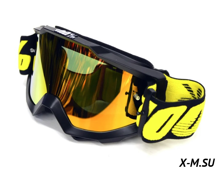 Очки кроссовые HX GOGGLES 100% BLACK Очки кроссовые HX GOGGLES 100% BLACK